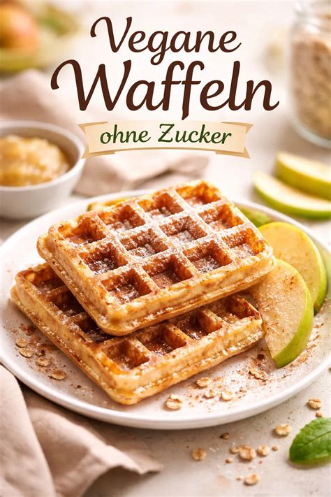 Basische Waffeln mit frischem Obst, Zutaten und Waffeleisen als Infografik