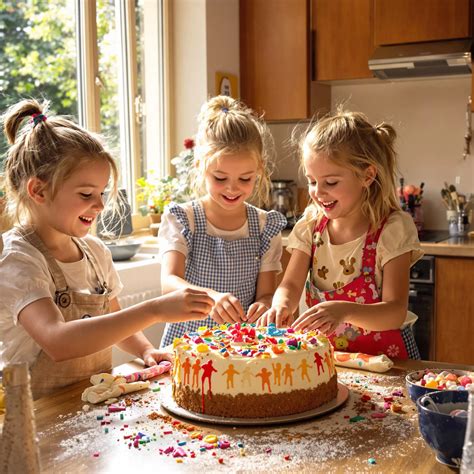 Bauernhof-Atmosphäre: Kuchen backen mit Kindern