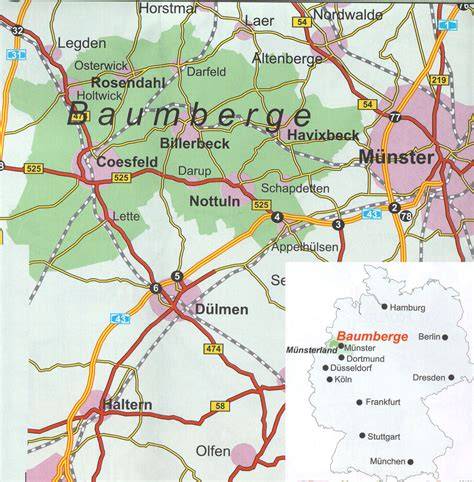 Baumberge und blütenreiche Hecken in Havixbeck