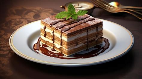 Baumkuchen-Schnitt mit sichtbaren Schichten