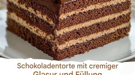 Bauschema: Teig, Füllung, Glasur - so entsteht Schokoladenkuchen mit cremiger Füllung