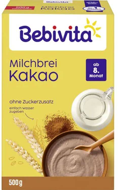 Bebivita Milchbrei Schoko Nährwerttabelle