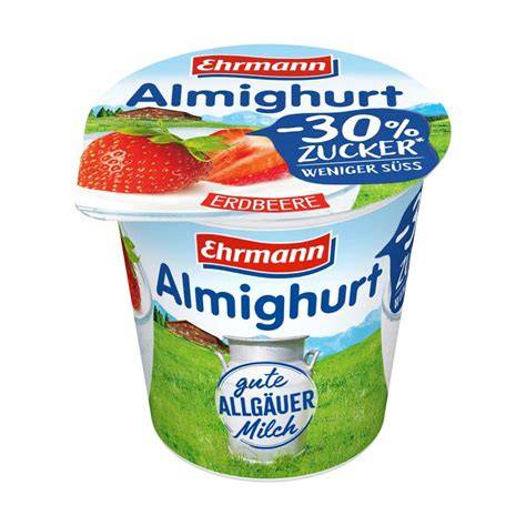 Becher Almighurt Apfelkuchen Vorderseite