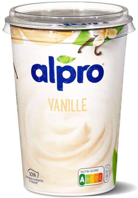 Becher Alpro Vanille Soja-Joghurtalternative