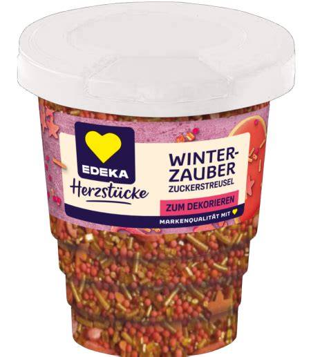 Becher EDEKA Herzstücke Winterzauber Zuckerstreusel