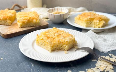 Becherkuchen mit Pudding - Zutaten und Bechermengen als Infografik