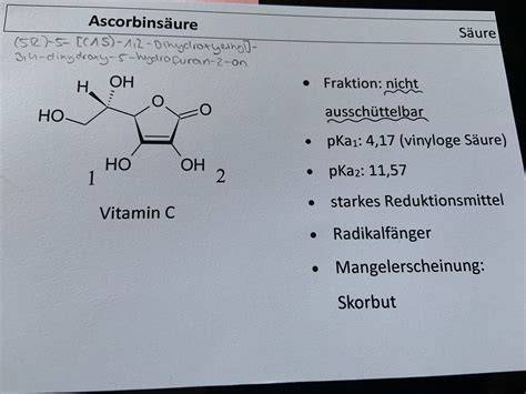 Bedeutung von Ascorbinsäure in Lebensmitteln