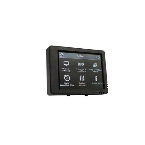 Bedienfeld mit Touchscreen und Schnellwahltasten