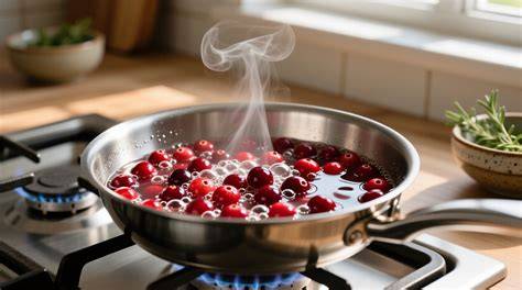 Beeren-Tortenguss aufgekippter Guss über frische Beeren