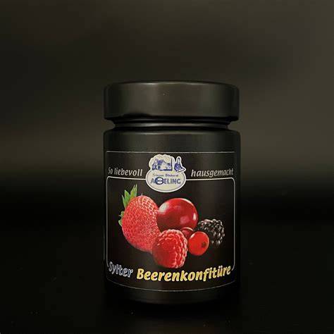 Beerenkonfitüre für Waffel-Desserts