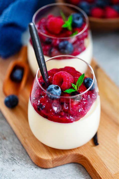 Beerenmischung für das Dessert