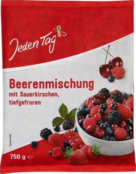 Beerenmischung im Mixbehälter