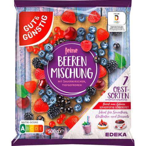Beerenmischung und Beerenspiegel