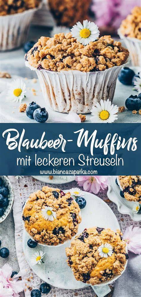 Beerenmuffins mit knusprigen Streuseln und frischen Beeren