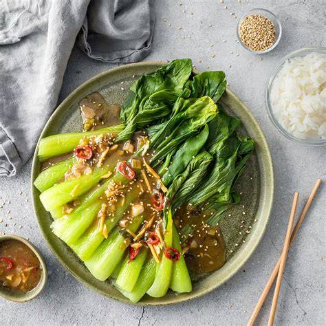 Beilagen-Ideen: Jasminreis, Brokkoli, Zuckerschoten, Pak Choi zu Honig-Teriyaki