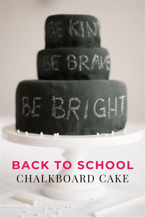 Beispiel: Chalkboard Cake Board
