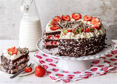 Beispiel: Erdbeertorte mit Sahnetuffs