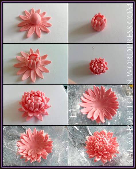 Beispiel: Fondantblumen und Modellierfiguren