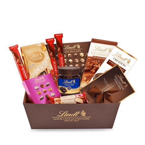 Beispiel: individuell zusammengestellter Lindt Geschenkkorb