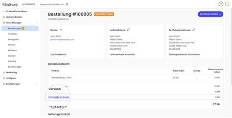 Beispiel Lieferando Bestellübersicht mit Liefergebühren