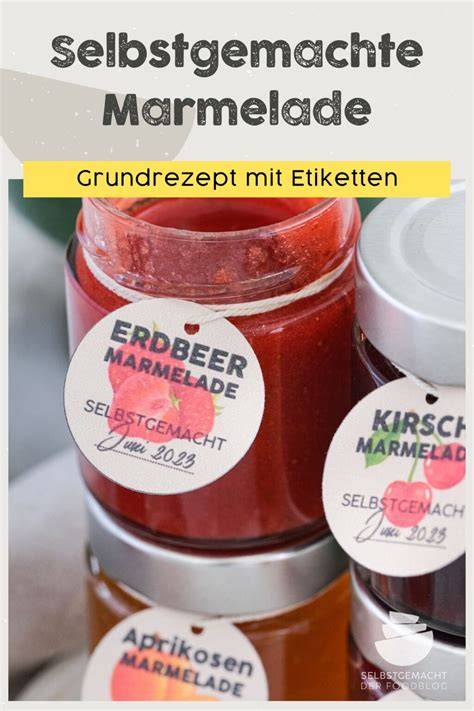 Beispiel einer Lebensmittelampel für Marmelade