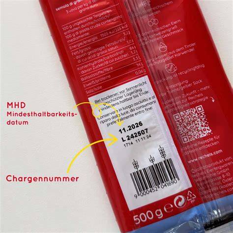 Beispiel eines Laborzertifikats mit Chargen-Nummer