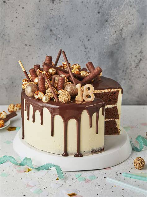 Beispiel eines klassischen Schoko Drip Cakes