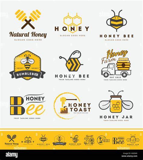 Beispiel eines professionell gestalteten Honig-Logos und Etiketts