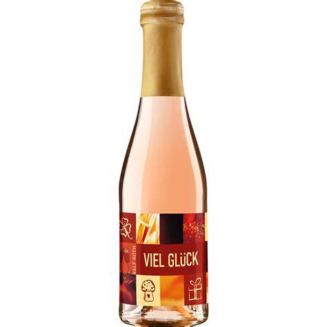 Beispiel individueller Etikettengestaltung auf Schoko Secco Flasche