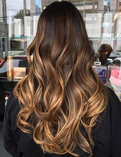 Beispiel karamell schokobraune Balayage