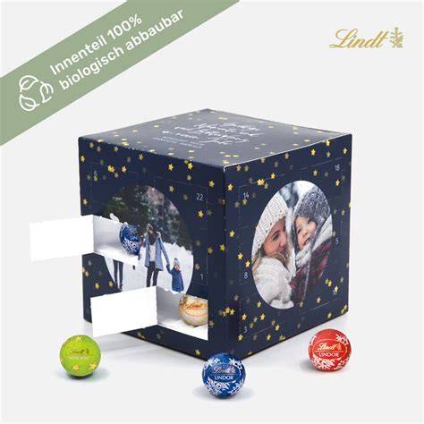 Beispiel-Design Lindt Adventskalender mit Firmenlogo