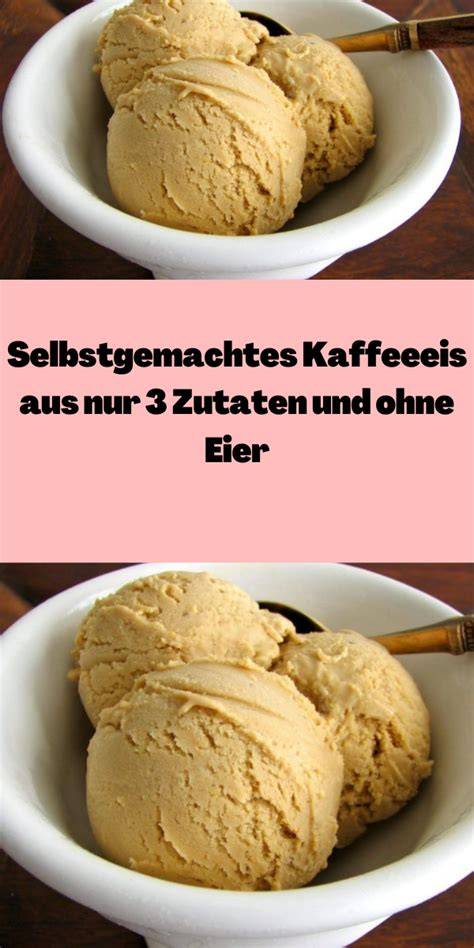 Beispiel-Rezept: Kaffeeeis - Zutaten und Konsistenz