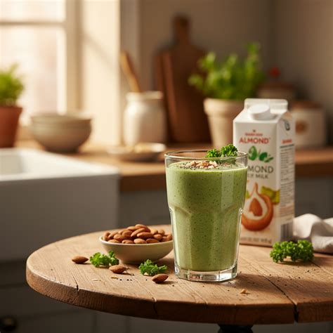 Beispiel-Rezept mit Mandelmilch (Smoothie)