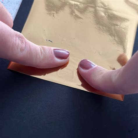 Beispielbedruckte Transferfolie auf Praline