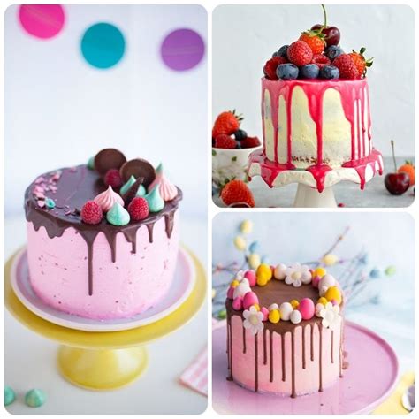 Beispiele für Naked Cake und Drip Cake