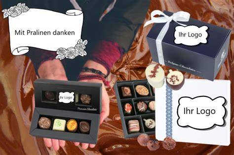 Beispielhafte Schachtel Pralinen und ihre Übersetzung ins Englische