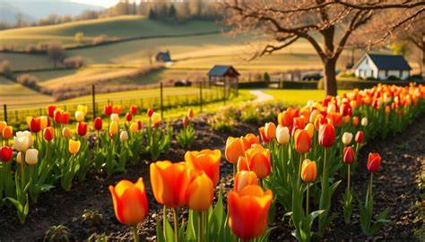 Beispielhafte Standorte für Tulpen und optimale Vasengröße