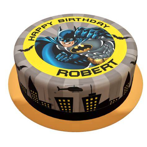 Beispielverzierung Batman Torte mit Buttercreme