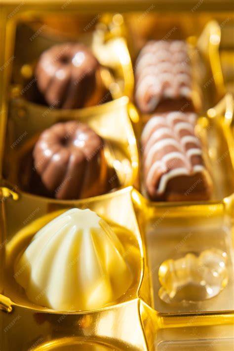 Belgische Pralinen in einer Schachtel