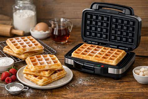 Belgische Waffeln frisch aus dem Waffeleisen