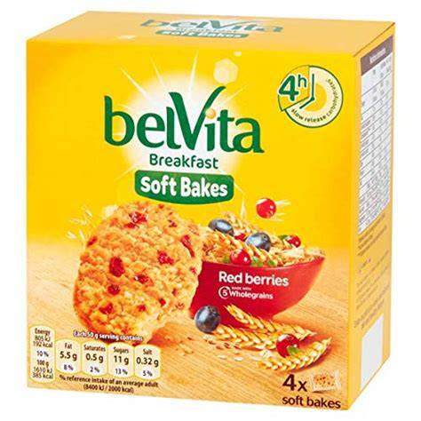 Belvita Kekse und verschiedene Geschmacksrichtungen