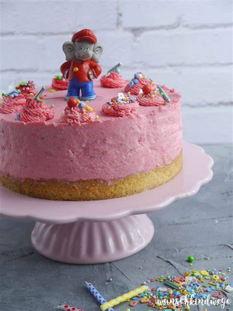 Benjamin Blümchen Torte fertig dekoriert