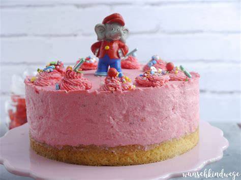 Benjamin Blümchen Torte hausgemacht, bunt dekoriert
