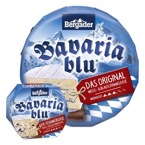 Bergader Bavaria blu und weitere Käsesorten auf einer Käseplatte