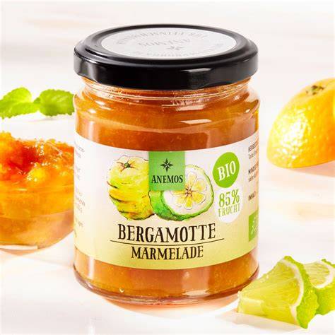 Bergamotte Marmelade, serviert auf Brot