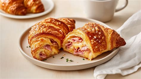 Bestandteile und Zutaten des Schinken Käse Croissants