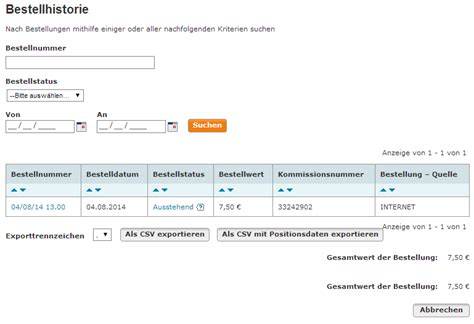 Bestellstatus und Stornierungsmöglichkeiten im Kundenkonto