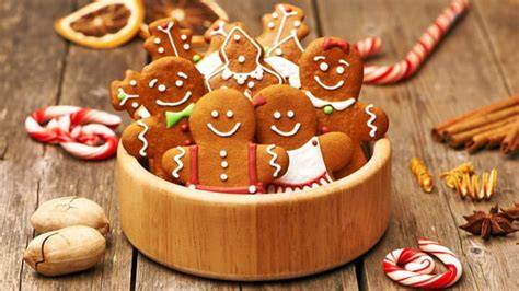 Bewertungs-Sternskala und gebackene Lebkuchenmännchen