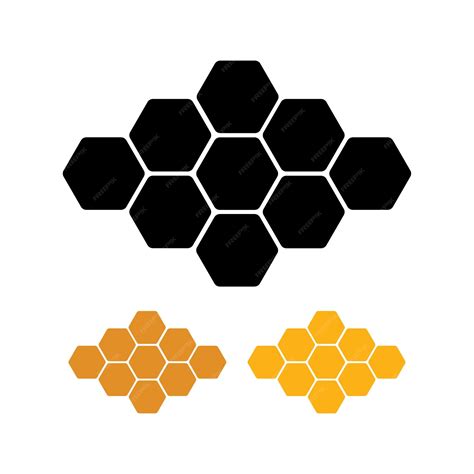 Bienen auf einer Honigwabe, Symbol für Honigproduktion