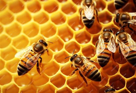 Bienen beim Wiederauffüllen ausgeschleuderter Waben